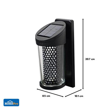 ไฟผนังภายนอก SOLAR CARINI 0059 0.15 วัตต์ WARM WHITE สีดำ (แพ็ก 4 ชิ้น)_3