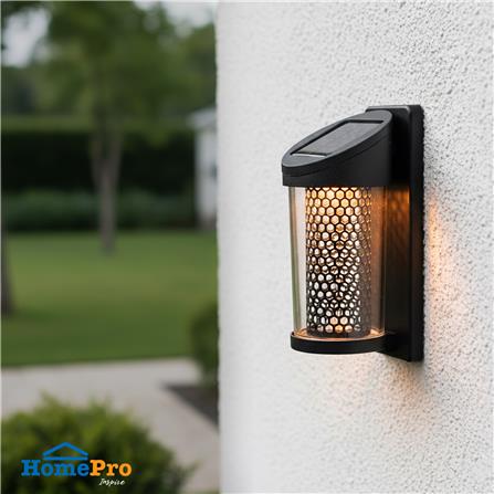 ไฟผนังภายนอก SOLAR CARINI CC0059 0.15 วัตต์ WARM WHITE สีดำ (แพ็ก 4 ชิ้น)_6