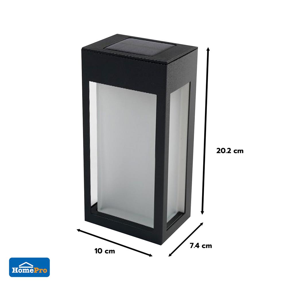 ไฟผนังภายนอก SOLAR CARINI 005A 0.15 วัตต์ WARM WHITE สีดำ (แพ็ก 4 ชิ้น)