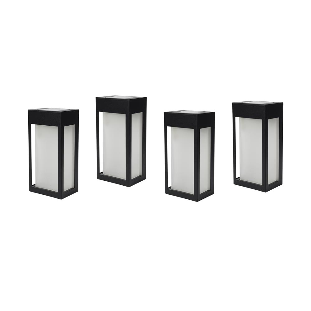 ไฟผนังภายนอก SOLAR CARINI CC005A 0.15 วัตต์ WARM WHITE สีดำ (แพ็ก 4 ชิ้น)