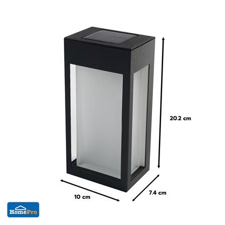 ไฟผนังภายนอก SOLAR CARINI 005A 0.15 วัตต์ WARM WHITE สีดำ (แพ็ก 4 ชิ้น)_3