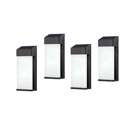 ไฟผนังภายนอก SOLAR CARINI CC0050 0.15 วัตต์ WARM WHITE สีน้ำตาล (แพ็ก 4 ชิ้น)