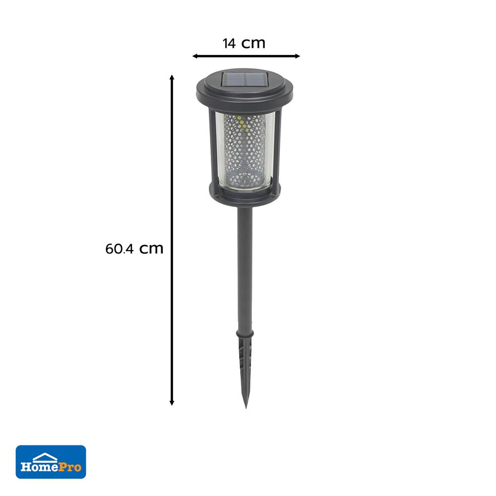 ไฟจัดสวน SOLAR CARINI 031D 0.18 วัตต์  WARM WHITE  สีดำ (แพ็ก 4 ชิ้น)