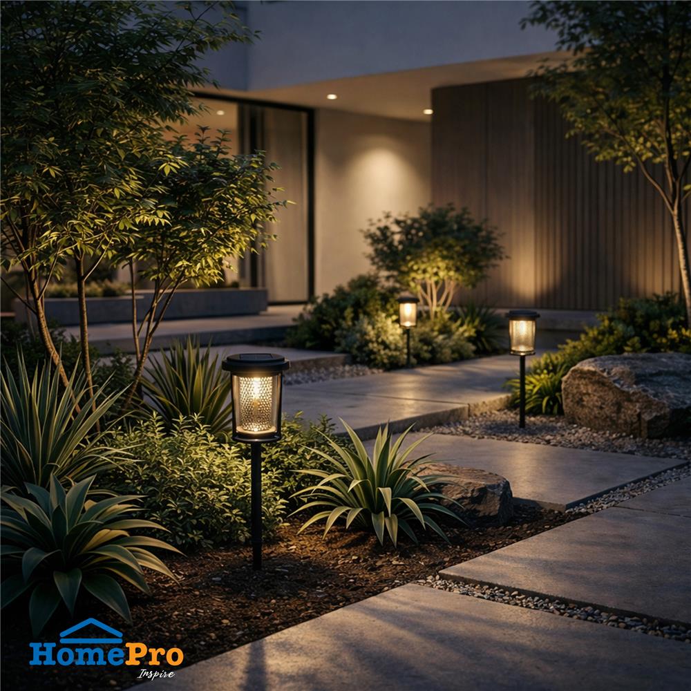 ไฟจัดสวน SOLAR CARINI CC031D 0.18 วัตต์  WARM WHITE สีดำ (แพ็ก 4 ชิ้น)