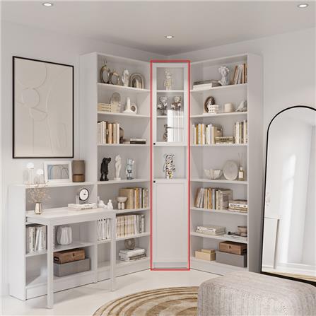 ตู้สูง บานผสม SB FURNITURE TRIXX 19247531 40 ซม. สีขาว_3