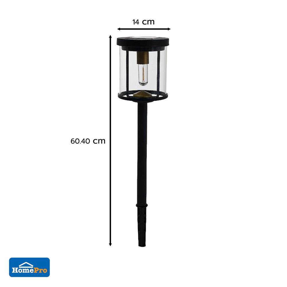 ไฟจัดสวน SOLAR CARINI 031H 0.18 วัตต์  WARM WHITE  สีดำ (แพ็ก 4 ชิ้น)