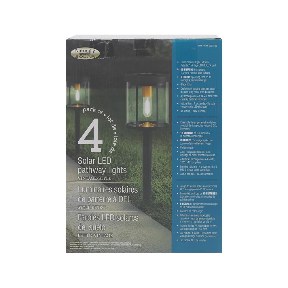 ไฟจัดสวน SOLAR CARINI CC031H 0.18 วัตต์ WARM WHITE  สีดำ (แพ็ก 4 ชิ้น)