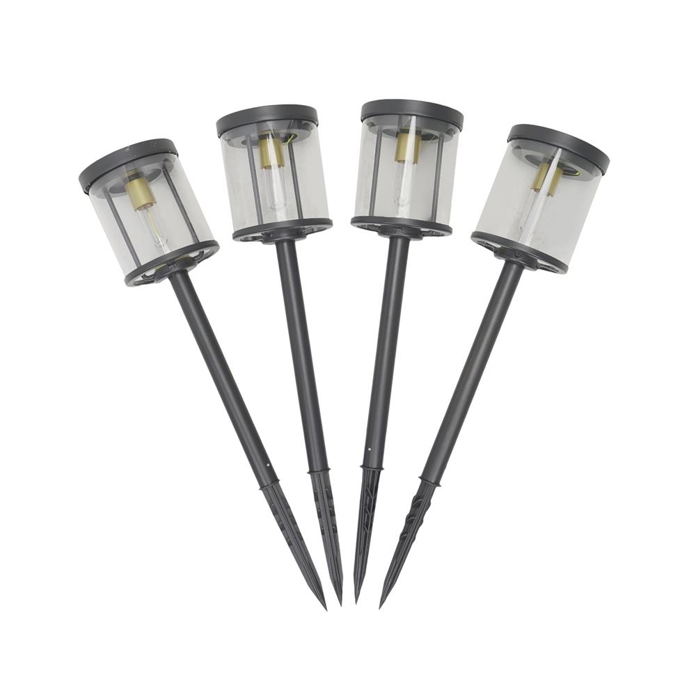 ไฟจัดสวน SOLAR CARINI 031H 0.18 วัตต์  WARM WHITE  สีดำ (แพ็ก 4 ชิ้น)