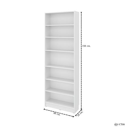 ตู้สูง บานโล่ง SB FURNITURE TRIXX 59064243 135.5 ซม. สีขาว_5