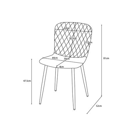 เก้าอี้ทานข้าว FURDINI JOAH สีเทา/ดำ_6
