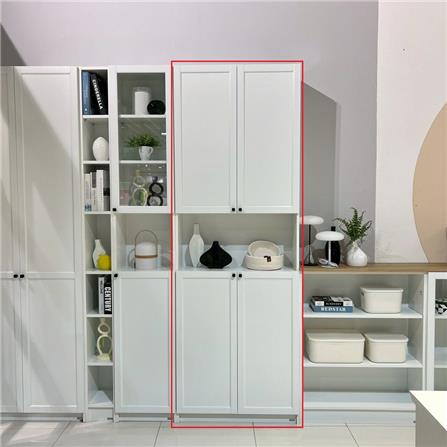 ตู้สูง บานผสม SB FURNITURE TRIXX 19247533 80 ซม. สีขาว_3