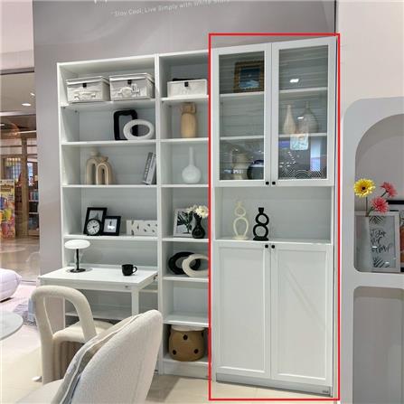 ตู้สูง บานผสม SB FURNITURE TRIXX 19247532 80 ซม. สีขาว_3