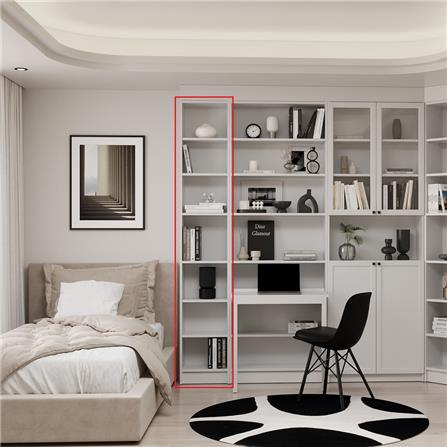 ตู้สูง บานโล่ง SB FURNITURE TRIXX 19247536 40 ซม. สีขาว_3