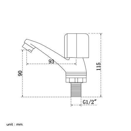 ก๊อกอ่างล้างหน้า DONMARK GL-1454_3