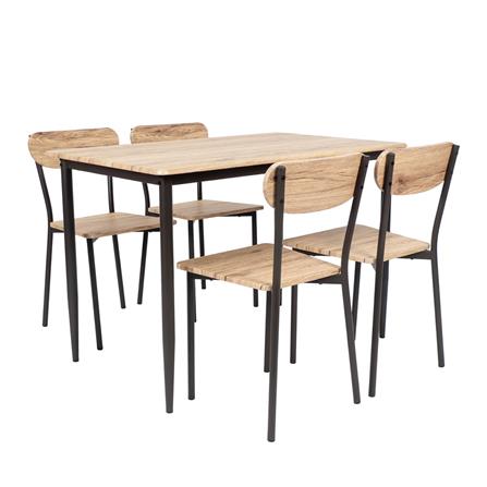 ชุดโต๊ะทานข้าว 4 ที่นั่ง U-RODECOR STELLA 000002191 สีน้ำตาล_0