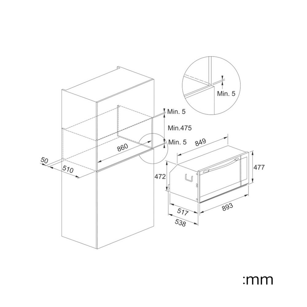 เตาอบฝังดิจิตอล FRANKE FMXO 86 S XS