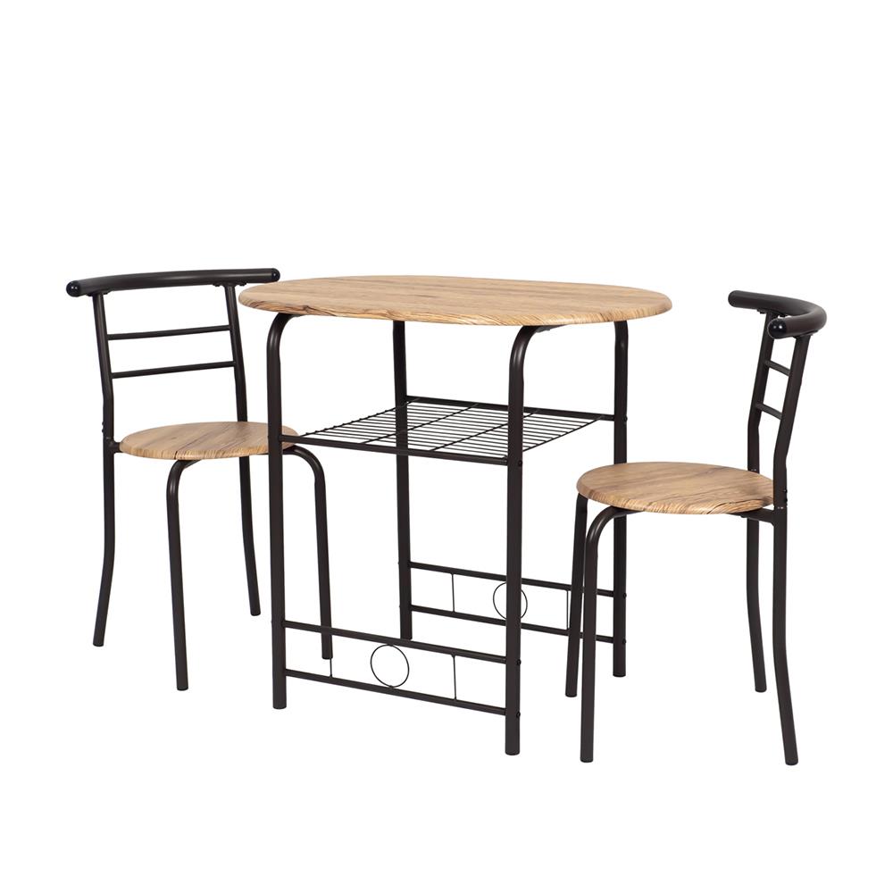 ชุดโต๊ะทานข้าว 2 ที่นั่ง U-RODECOR CHERRY 000002192  สีน้ำตาล/ดำ