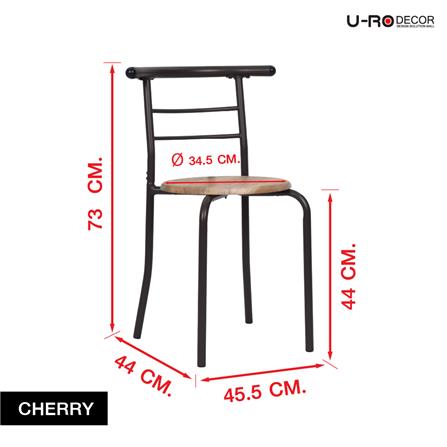 ชุดโต๊ะทานข้าว 2 ที่นั่ง U-RODECOR CHERRY 000002194 สีน้ำตาล_18