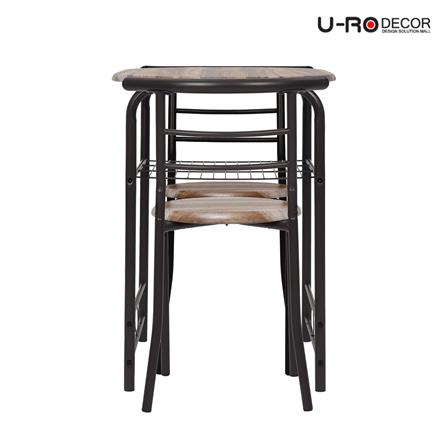 ชุดโต๊ะทานข้าว 2 ที่นั่ง U-RODECOR CHERRY 000002194 สีน้ำตาล_5