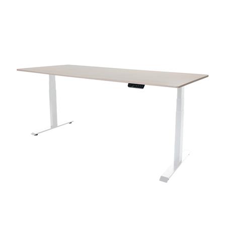 โต๊ะปรับระดับไฟฟ้า BEWELL TBS01-TOP08 180 ซม. สีขาว/น้ำตาล_0