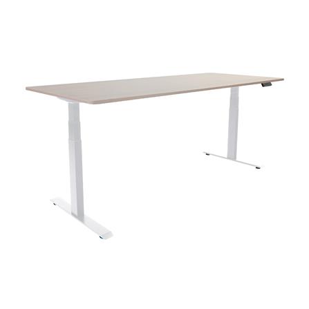 โต๊ะปรับระดับไฟฟ้า BEWELL TBS01-TOP08 180 ซม. สีขาว/น้ำตาล_2