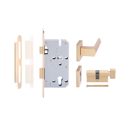 มือจับก้านโยกห้องน้ำ MORTISE HAFELE 489.11.058 สีทองด้าน_1