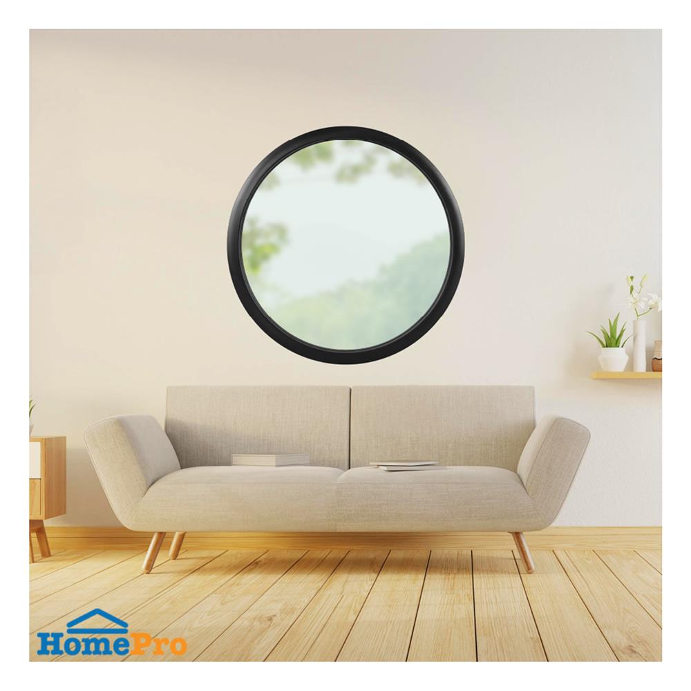 ช่องแสงหน้าต่างอะลูมิเนียม วงกลม KPA 100x100 ซม. สีดำ