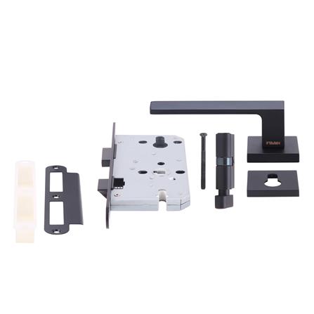 มือจับก้านโยกห้องน้ำ MORTISE HAFELE 489.11.057 สีดำ_2