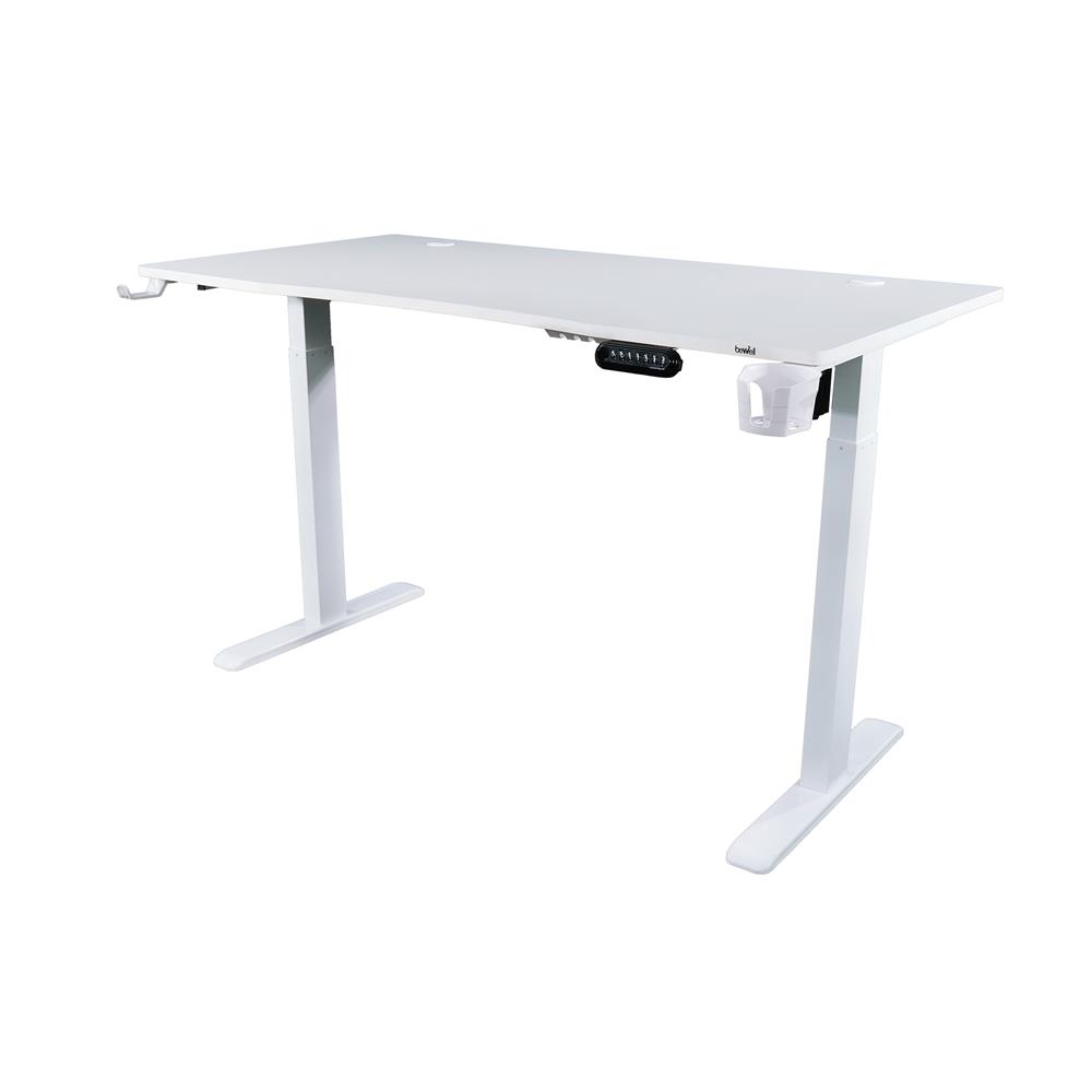 โต๊ะเกมมิ่งปรับระดับไฟฟ้า BEWELL G09ST-TBS6-TOP10-2 120 ซม. สีขาว