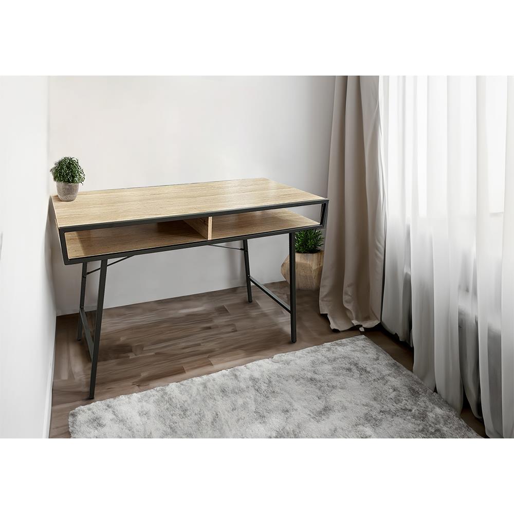 โต๊ะทำงานไม้ U-RODECOR BRUNO 110 ซม. สีโอ๊ค