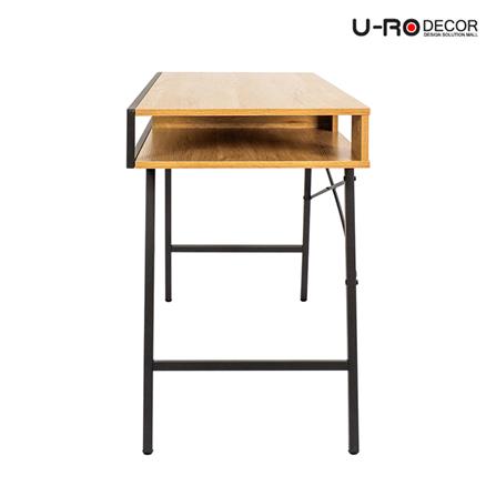 โต๊ะทำงานไม้ U-RODECOR BRUNO 110 ซม. สีโอ๊ค_3