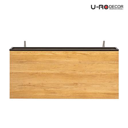 โต๊ะทำงานไม้ U-RODECOR BRUNO 110 ซม. สีโอ๊ค_4