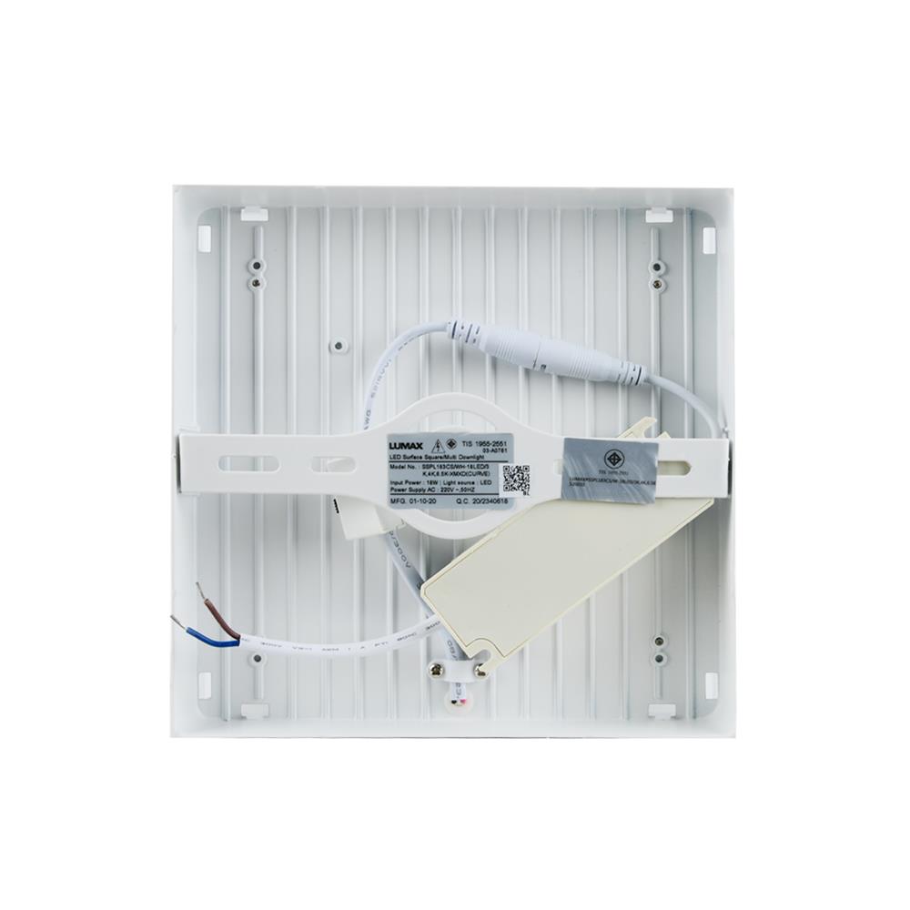 ดาวน์ไลท์ LED LUMAX 03-A0761_1 7.2 นิ้ว 18 วัตต์ DAYLIGHT / COOL WHITE / WARM WHITE สีขาว