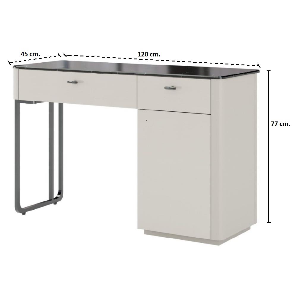 โต๊ะเครื่องแป้ง SB FURNITURE BLESS 19236032 120 ซม. สีเบจ