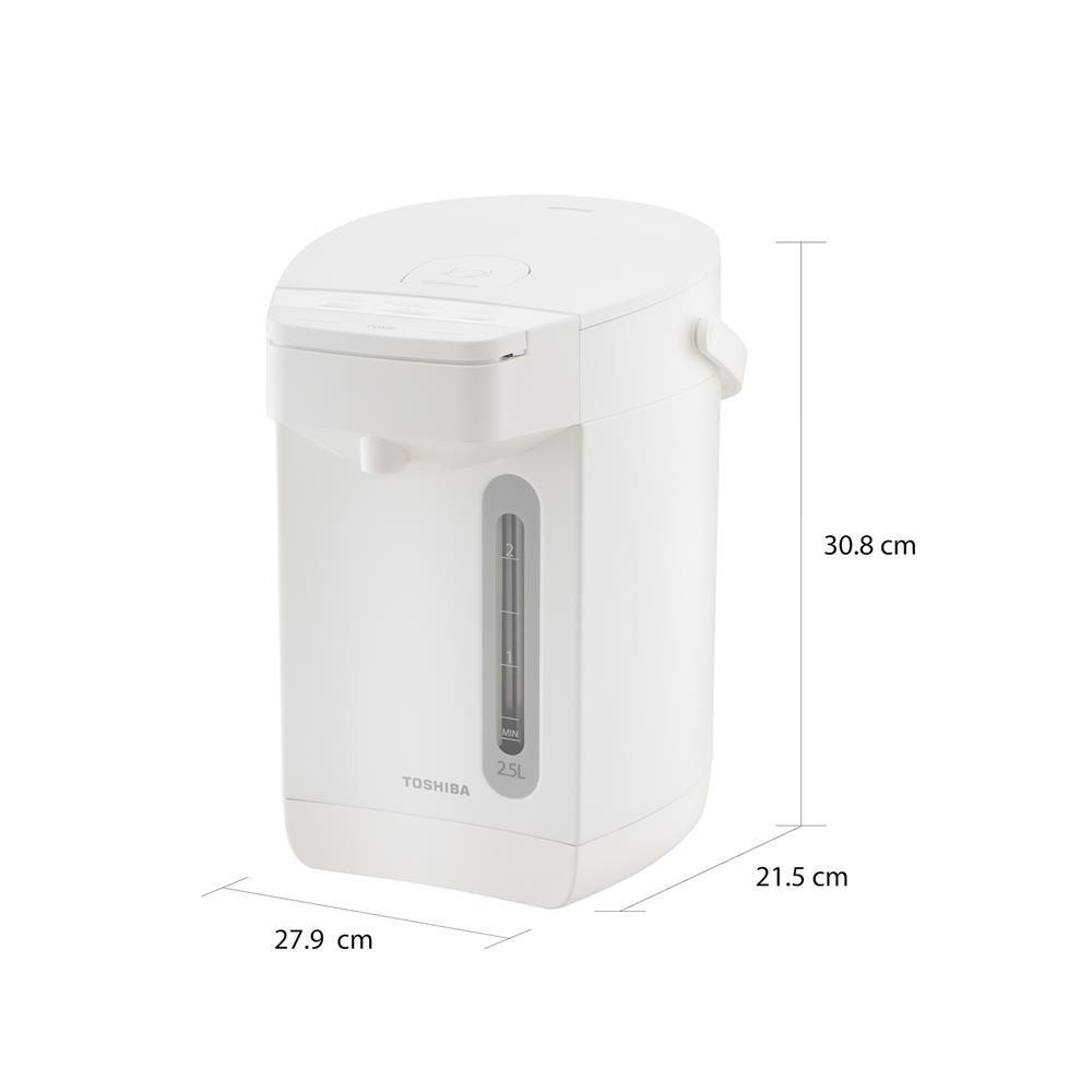 กระติกน้ำร้อน DIGITAL TOSHIBA TP-25DRVTH(W) 2.5 ลิตร สีขาว