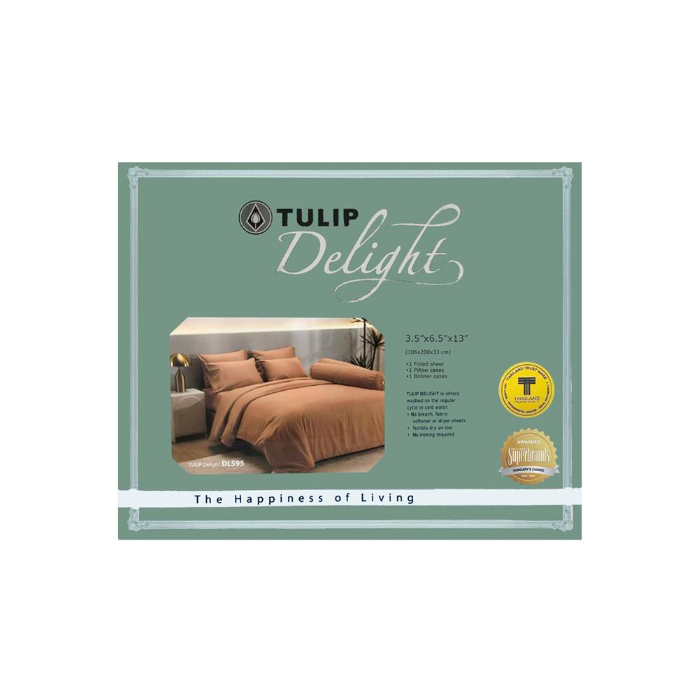 ชุดผ้าปูที่นอน 3.5 ฟุต (ชุด 3 ชิ้น) TULIP DELIGHT 60058-DL595