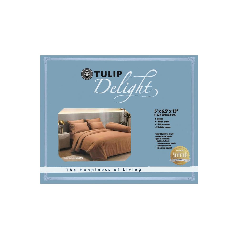 ชุดผ้าปูที่นอน 5 ฟุต (ชุด 5 ชิ้น)  TULIP DELIGHT 60057-DL595