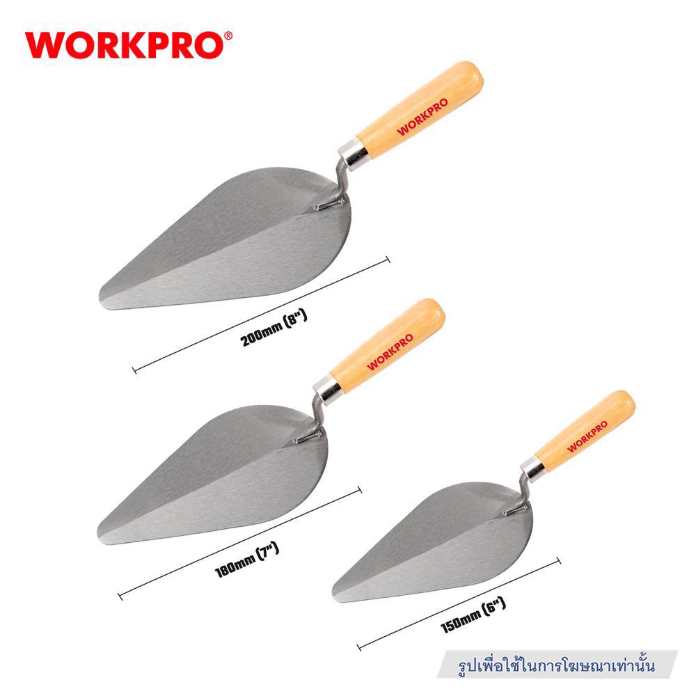 เกรียงฉาบปูนด้ามไม้ WORKPRO 6 นิ้ว 150 มม.