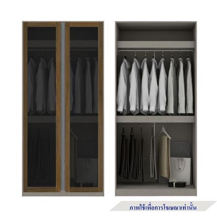 ตู้เสื้อผ้า 2 บานเปิด KONCEPT BLOX 59057385 150 ซม. สีเลกาโต้_2