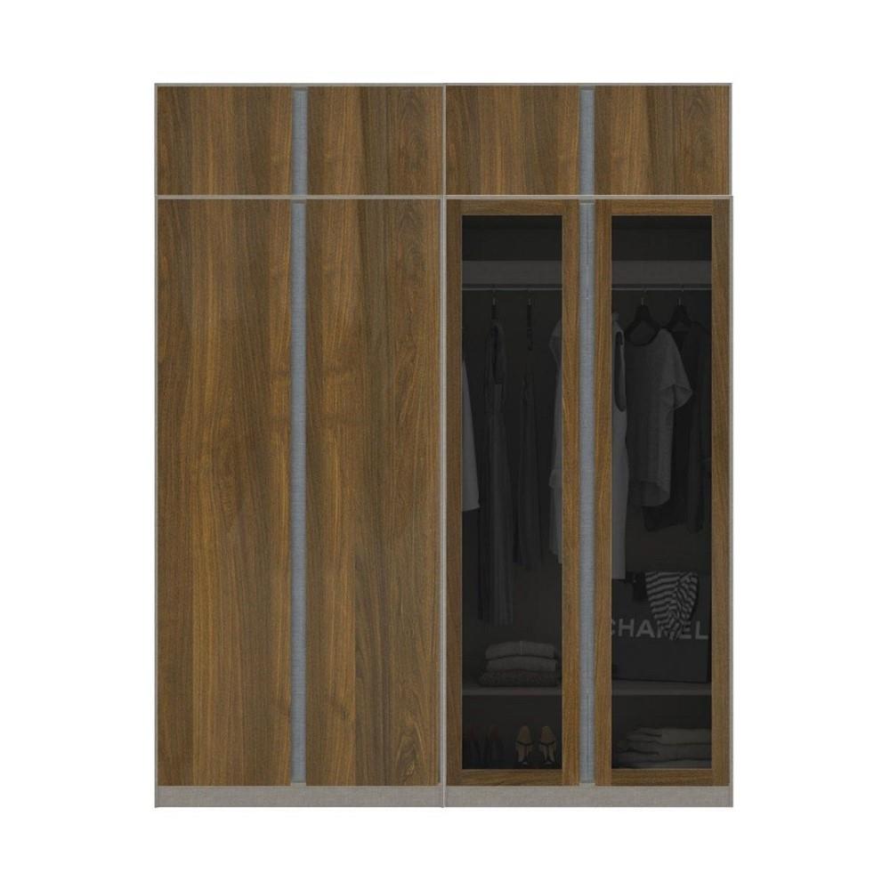 ตู้เสื้อผ้า 4 บานเปิด KONCEPT BLOX 59060179 200 ซม. สีเลกาโต้