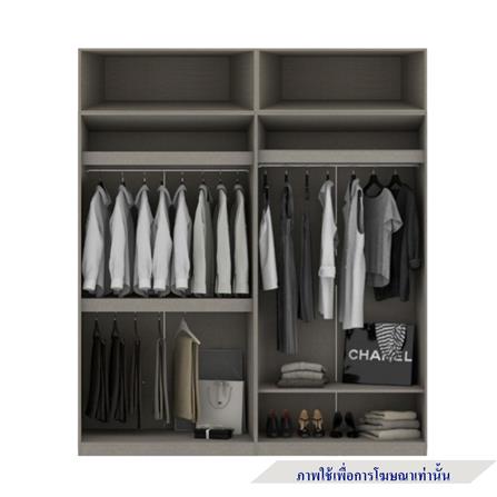 ตู้เสื้อผ้า 4 บานเปิด KONCEPT BLOX 59060179 200 ซม. สีเลกาโต้_1