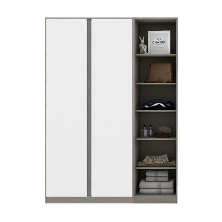 ตู้เสื้อผ้า 2 บานเปิด KONCEPT BLOX 59058423 150 ซม. สีขาว_0