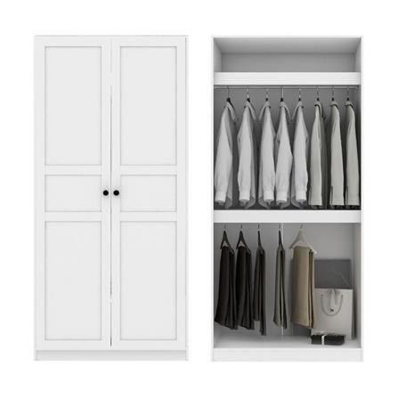 ตู้เสื้อผ้า 4 บานเปิด KONCEPT BLOX 59060177 200 ซม. สีขาว_1