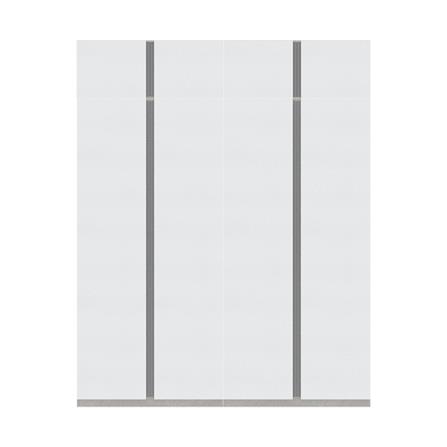 ตู้เสื้อผ้า 4 บานเปิด KONCEPT BLOX 59060175 200 ซม. สีขาว_0