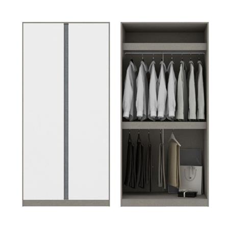 ตู้เสื้อผ้า 4 บานเปิด KONCEPT BLOX 59060175 200 ซม. สีขาว_3