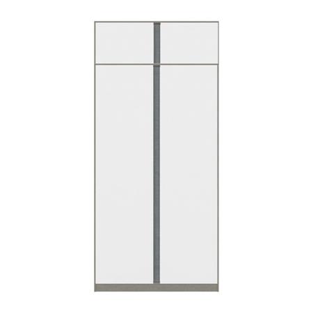 ตู้เสื้อผ้า 2 บานเปิด KONCEPT BLOX 59061615 100 ซม. สีขาว_0