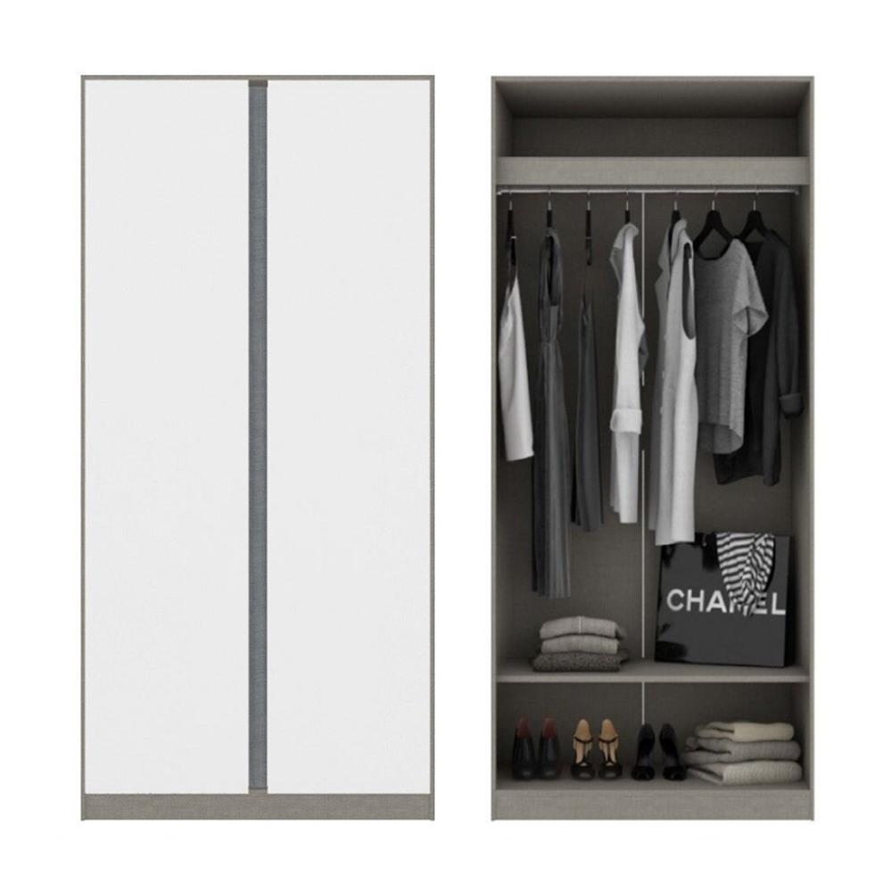 ตู้เสื้อผ้า 2 บานเปิด KONCEPT BLOX 59057905 150 ซม. สีขาว