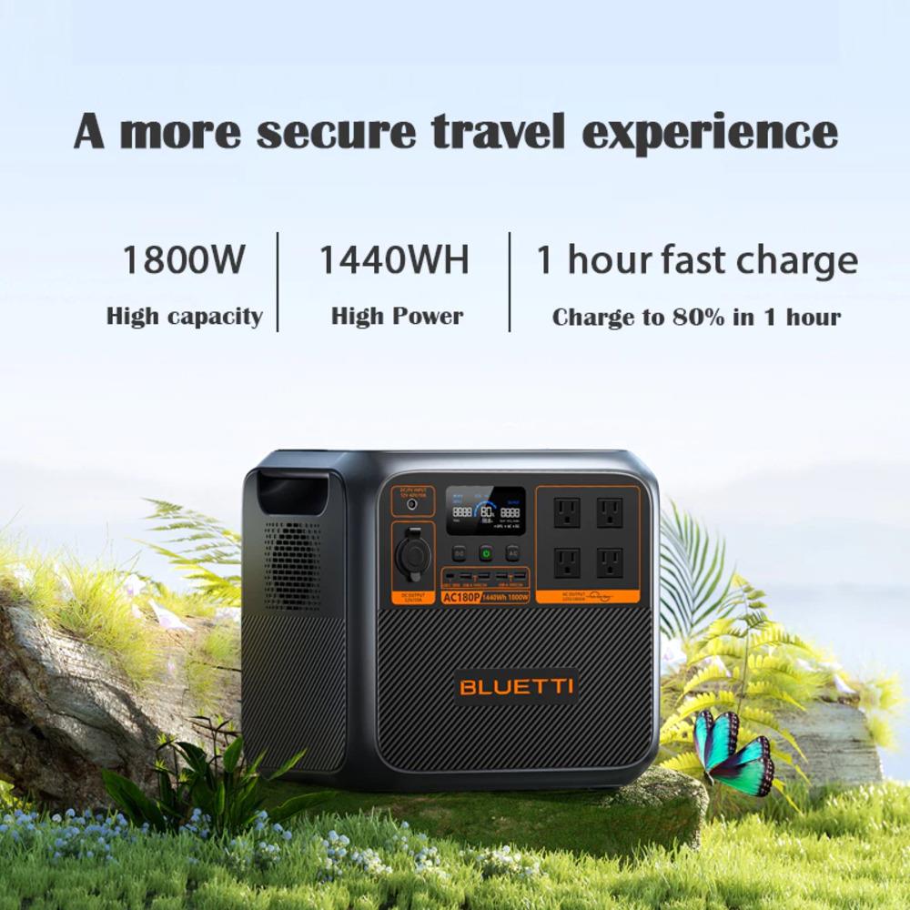 POWER BOX BLUETTI AC180P 1800 วัตต์ สีดำ