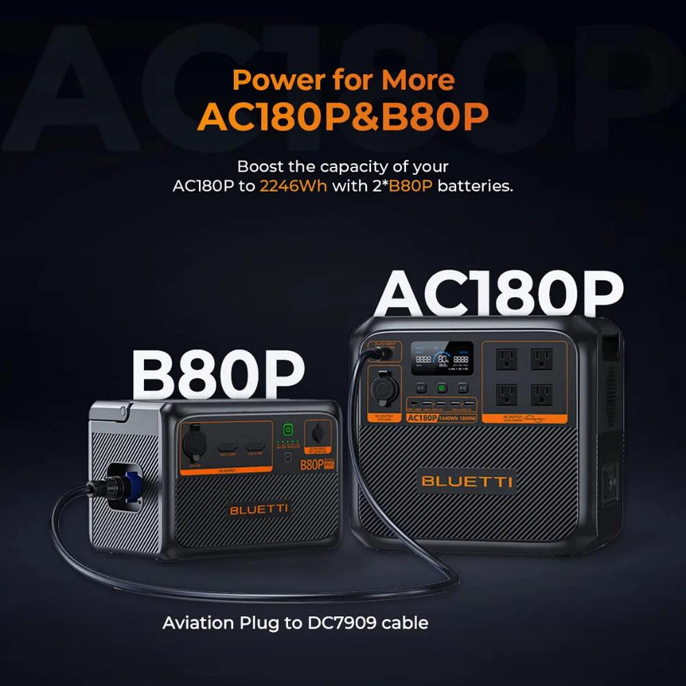 POWER BOX BLUETTI AC180P 1800 วัตต์ สีดำ
