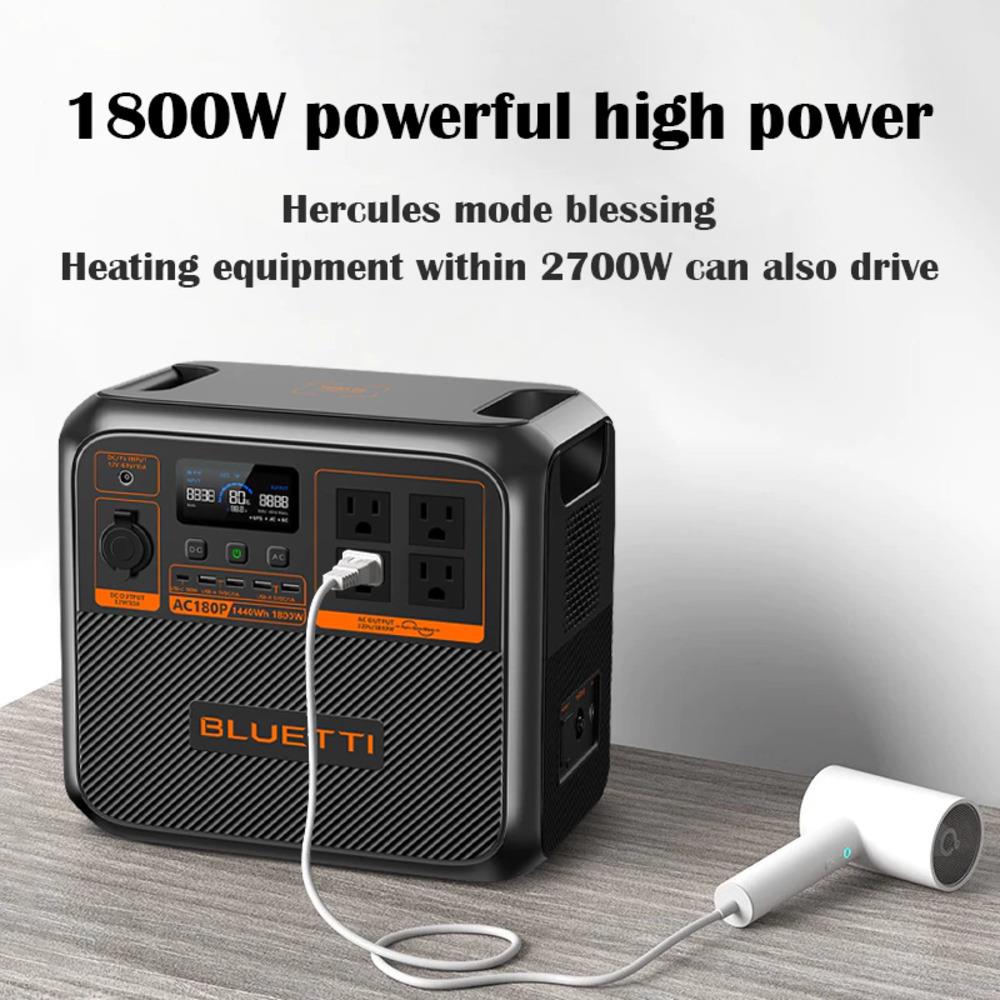 POWER BOX BLUETTI AC180P 1800 วัตต์ สีดำ